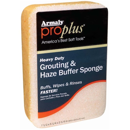 Proplus 7-1/2" x 5-1/4" x 2-1/4" ProPlus HD Grouting & Haze Buffer Sponge 00606